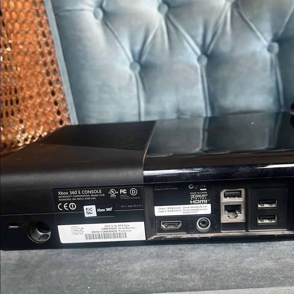 360 Console with Black , white controllers and with all the cables included